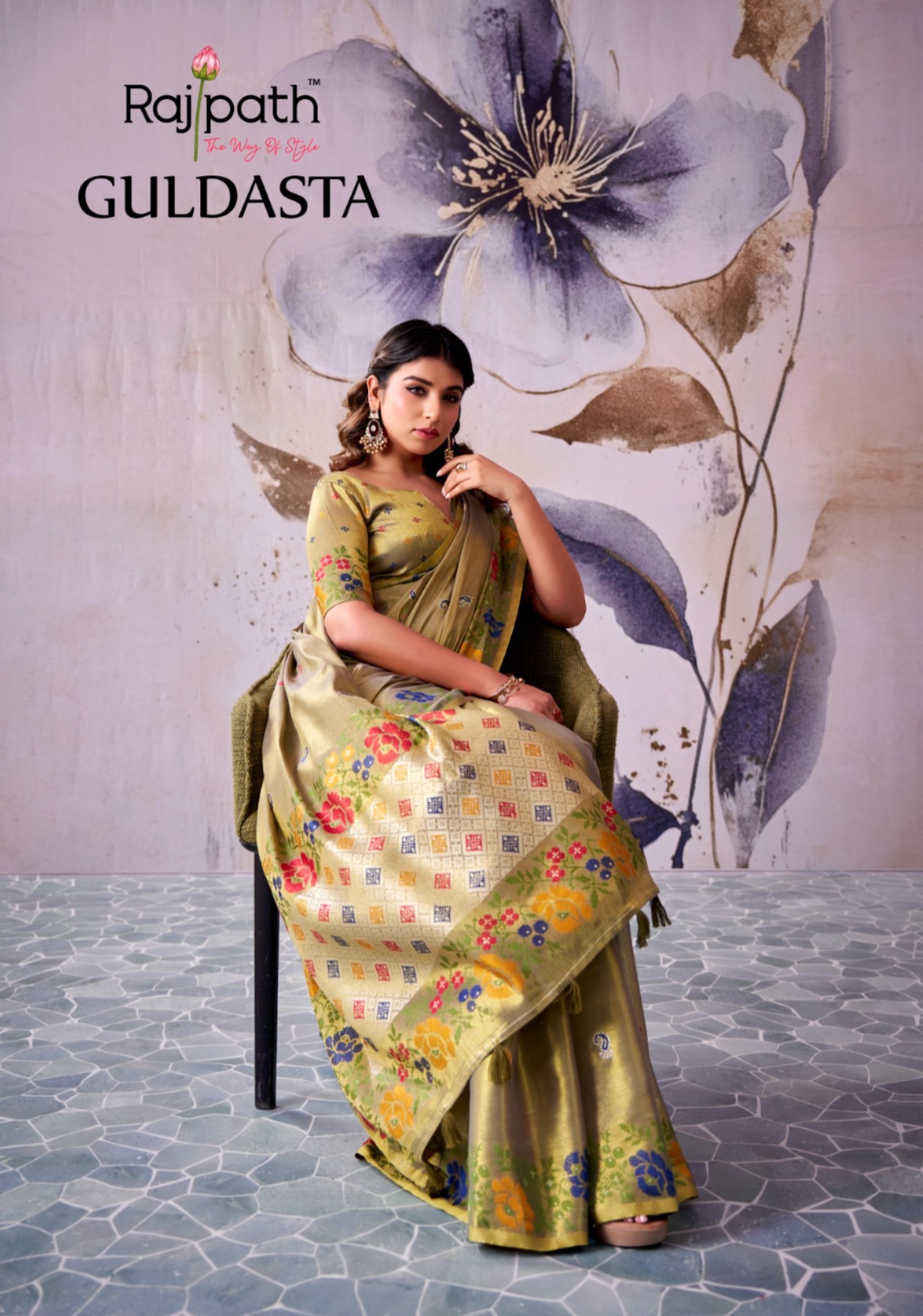 Rajpath Guldsata Tissue Silk Saree with Beautiful Border Weaving