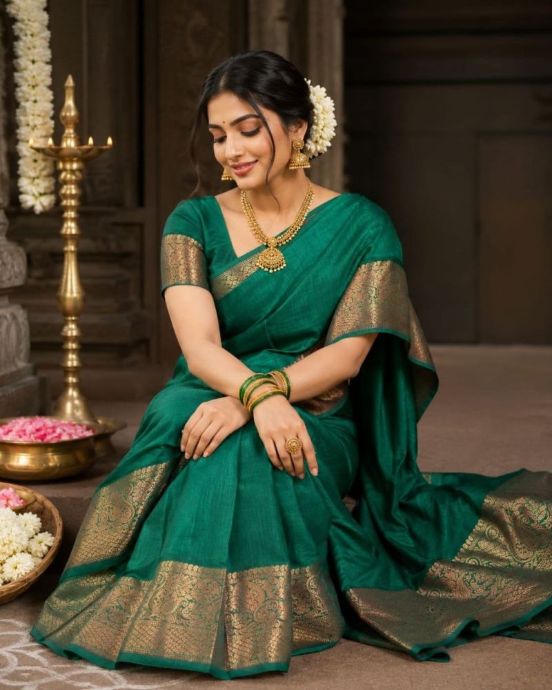 Aab Ambrapali Mercerised Silk Border Design Saree Catalog