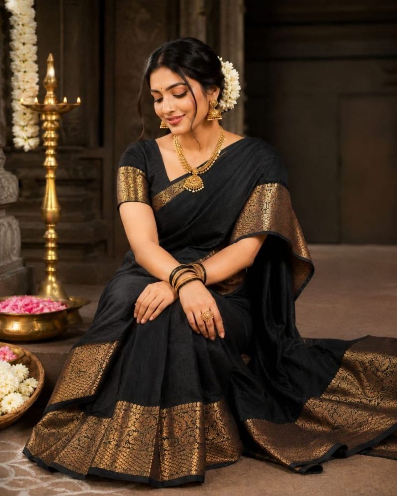 Aab Ambrapali Mercerised Silk Border Design Saree Catalog — Wholesale, Vardan Ethnic wholesale from Surat — view 4