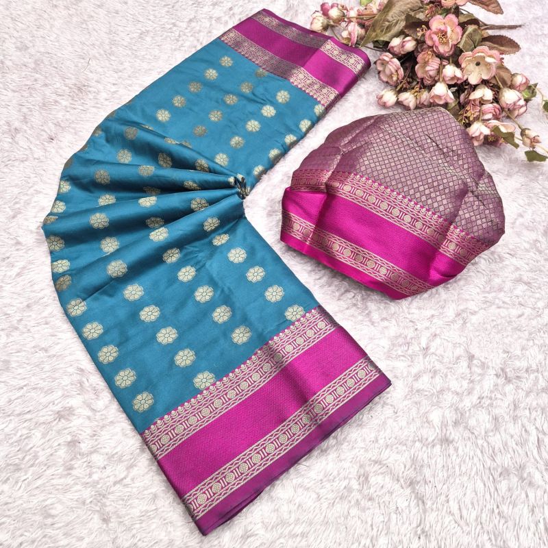 Aab Ganga Mercerised Silk Weaving Work Saree Collection — Festival Sarees, Vardan Ethnic wholesale from Surat — view 5