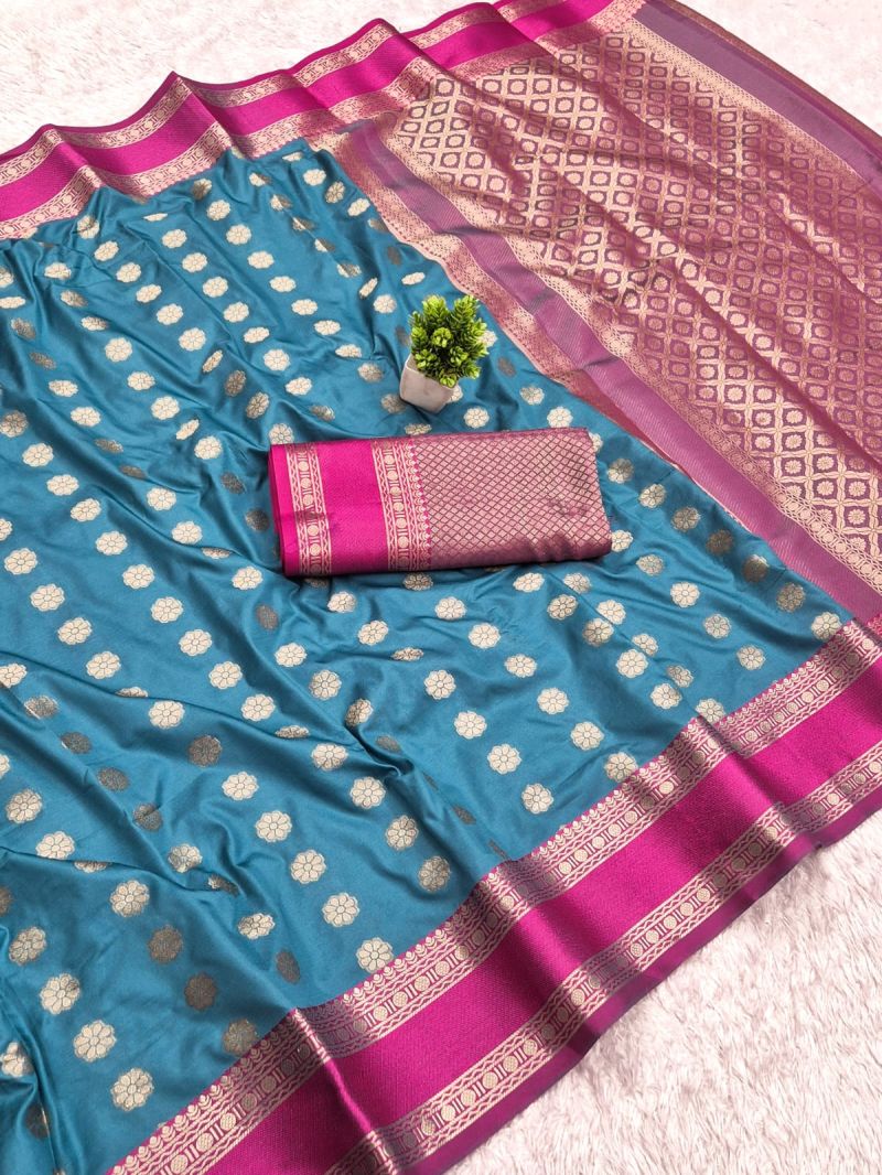 Aab Ganga Mercerised Silk Weaving Work Saree Collection — Festival Sarees, Vardan Ethnic wholesale from Surat — view 2
