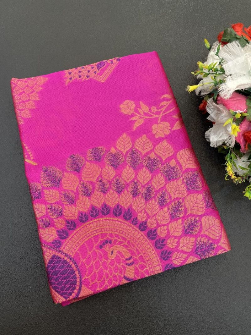 Aab Ne Ruchi Lichi Silk Jacquard Work Saree Catalog — Wholesale Sarees, Vardan Ethnic wholesale from Surat — view 2