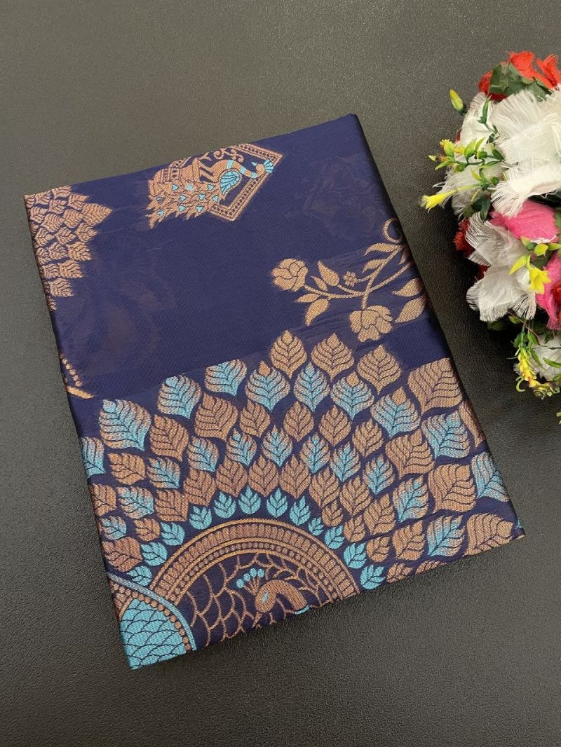 Aab Ne Ruchi Lichi Silk Jacquard Work Saree Catalog — Wholesale Sarees, Vardan Ethnic wholesale from Surat — view 4