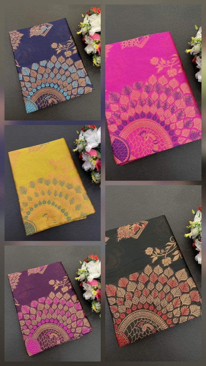 Aab Ne Ruchi Lichi Silk Jacquard Work Saree Catalog — Wholesale Sarees, Vardan Ethnic wholesale from Surat — view 10