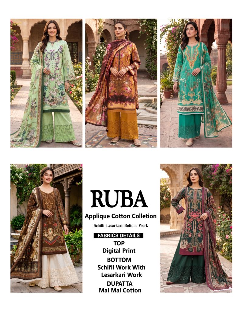 Al Karam Ruba Cotton Printed Dress Material Catalog — Wholesale, Vardan Ethnic wholesale from Surat — view 6
