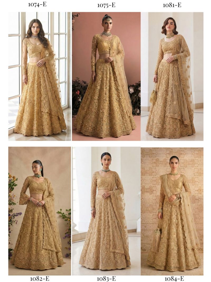 Alizeh Golden Special Butterfly Net Designer Lehenga Choli Set — Wholesale Lehenga, Alizeh wholesale from Surat — view 14