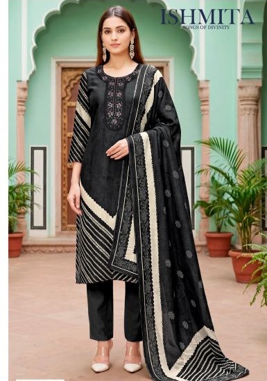 Alok Ishmita Viscose Maslin Printed Dress Material Catalog