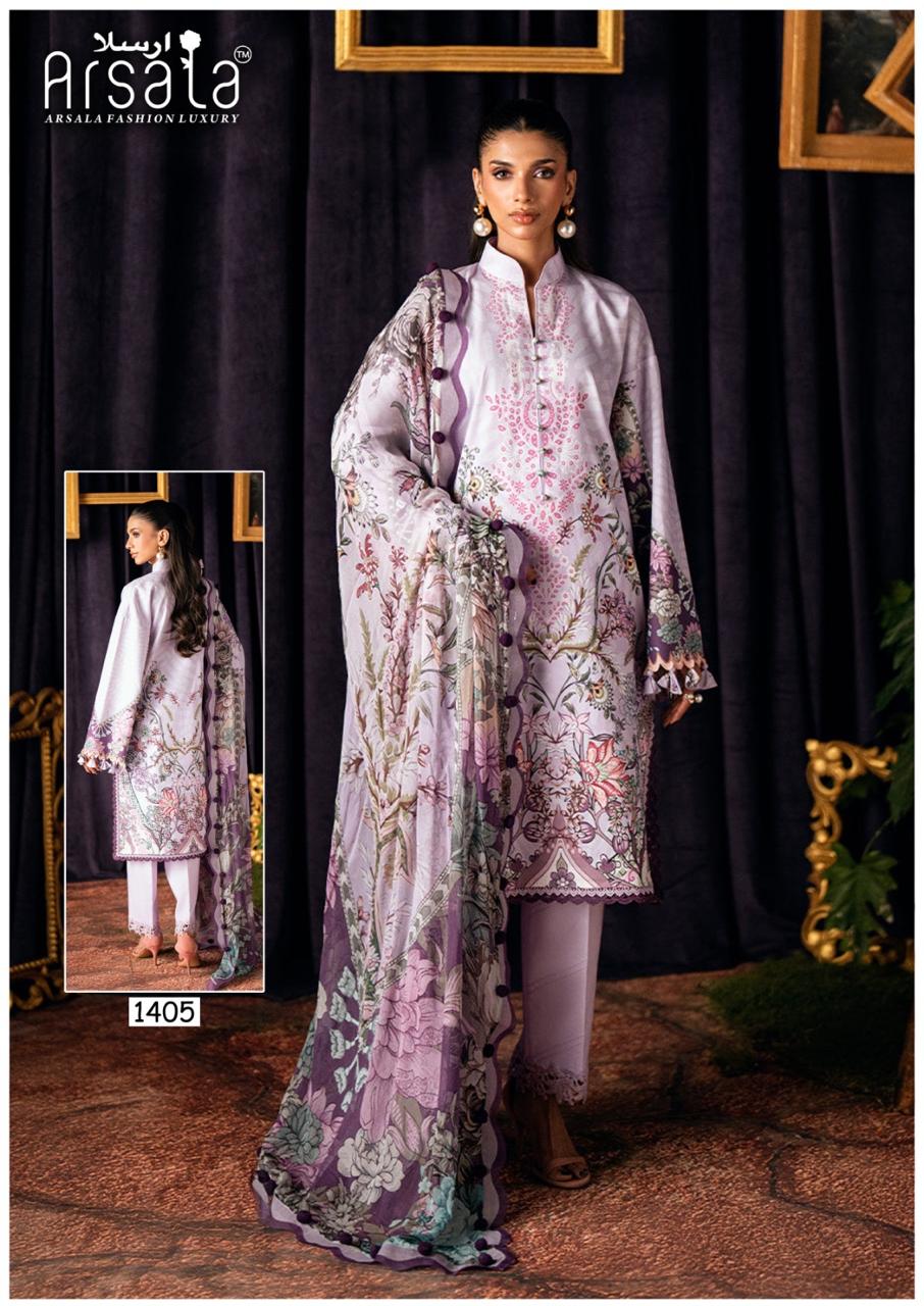arsala Amira Vol 14  karachi dress Material — Cotton Dress Material, Vardan Ethnic wholesale from Surat — view 3