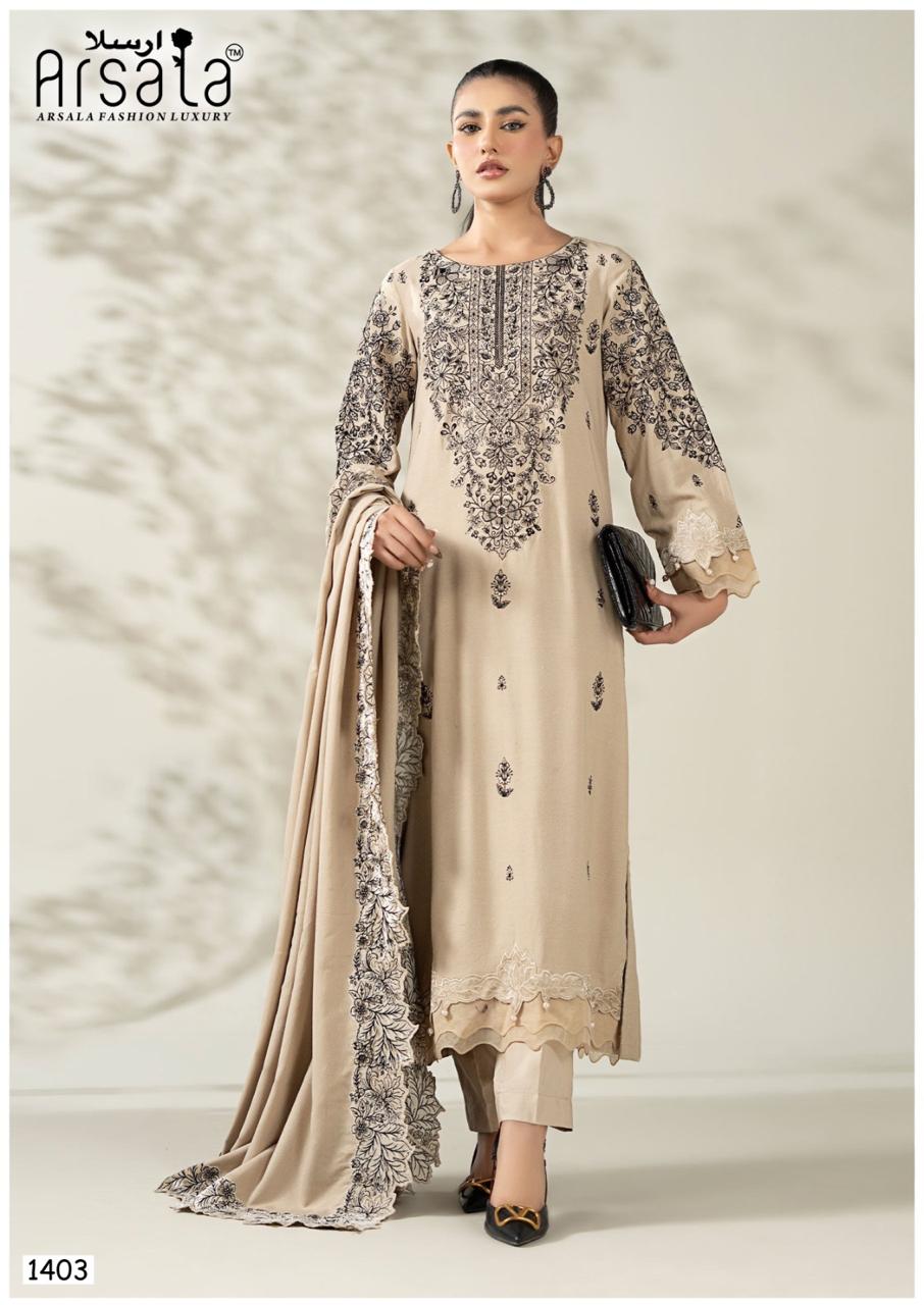 arsala Amira Vol 14  karachi dress Material