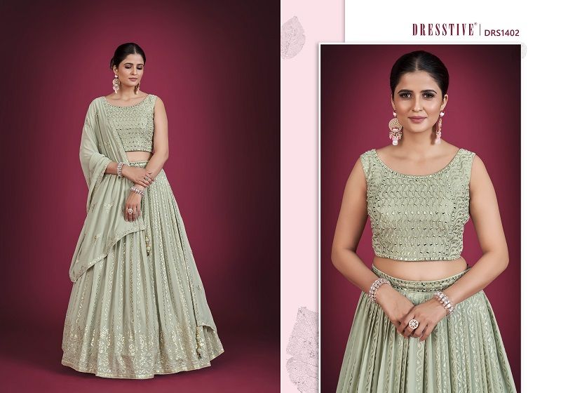 Arya Dresstive Angelica Vol 1 Georgette Sequins Designer Lehenga Choli — Wholesale Lehenga, Vardan Ethnic wholesale from Surat — view 3