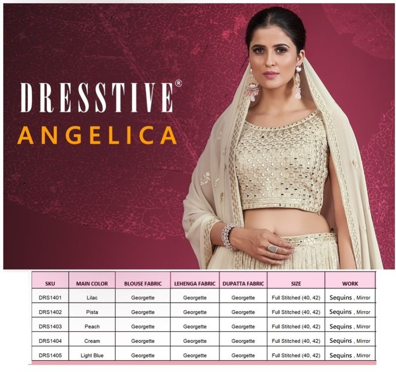 Arya Dresstive Angelica Vol 1 Georgette Sequins Designer Lehenga Choli — Wholesale Lehenga, Vardan Ethnic wholesale from Surat — view 7
