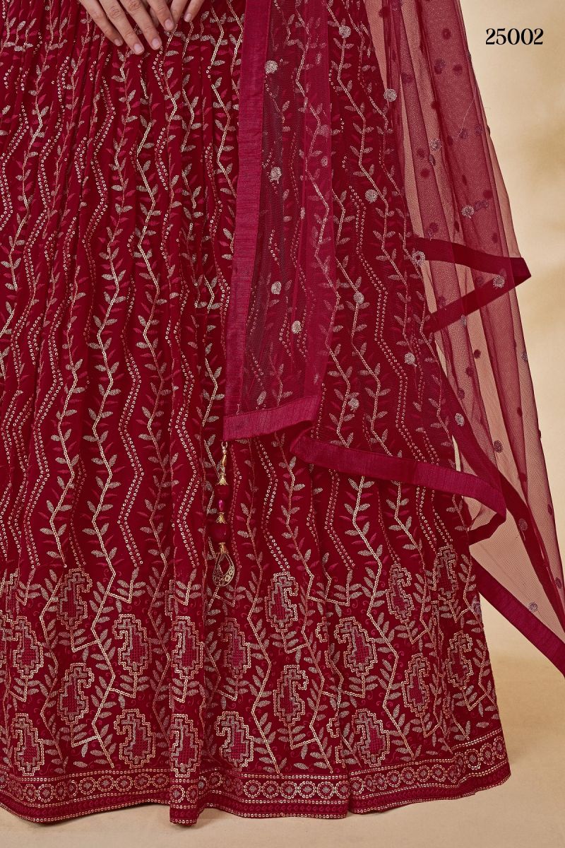 Arya Volume Vol 39 Georgette Thread Mirror Work Lehenga Choli — Wholesale Lehenga, Vardan Ethnic wholesale from Surat — view 4