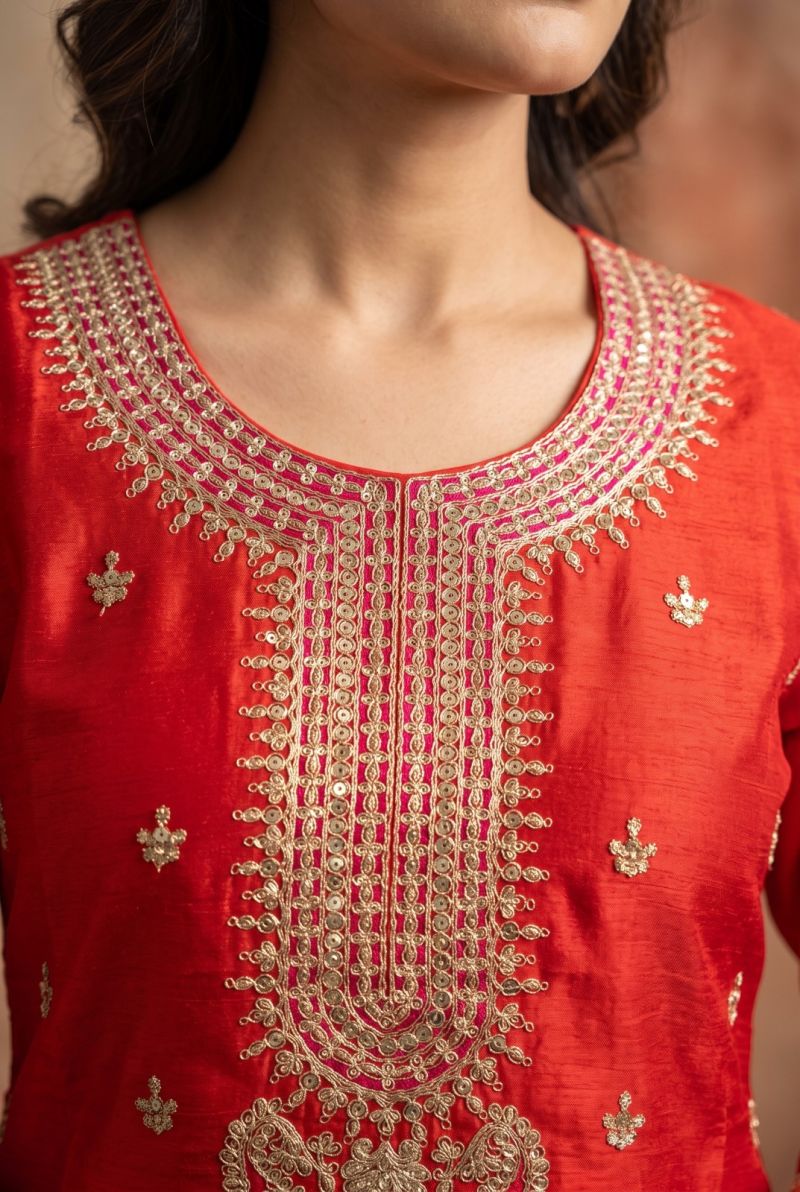 Aurraa Haseen Chinon Embroidered Readymade Salwar Kameez — Designer Readymade Suits, MPA wholesale from Surat — view 3