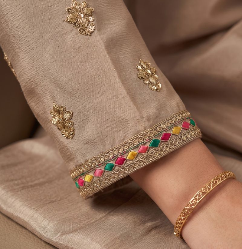 Aurraa Kathaa Chinon Embroidered Designer Readymade Salwar Suit — Wholesale Readymade Suit, Vardan Ethnic wholesale from Surat — view 4