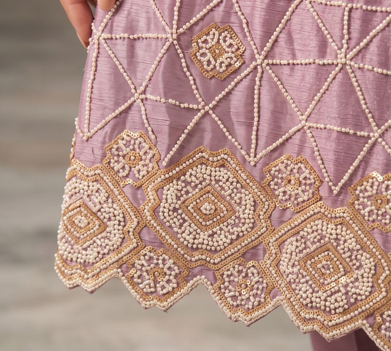 Aurraa Maleeka Chinon Beads Work Salwar Kameez Catalog — Wholesale Pakistani Suits, MPA wholesale from Surat — view 7