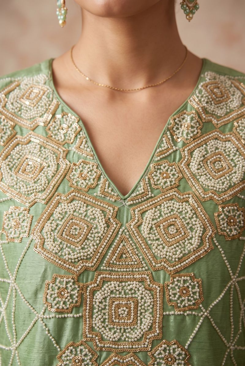 Aurraa Maleeka Chinon Beads Work Salwar Kameez Catalog — Wholesale Pakistani Suits, MPA wholesale from Surat — view 6