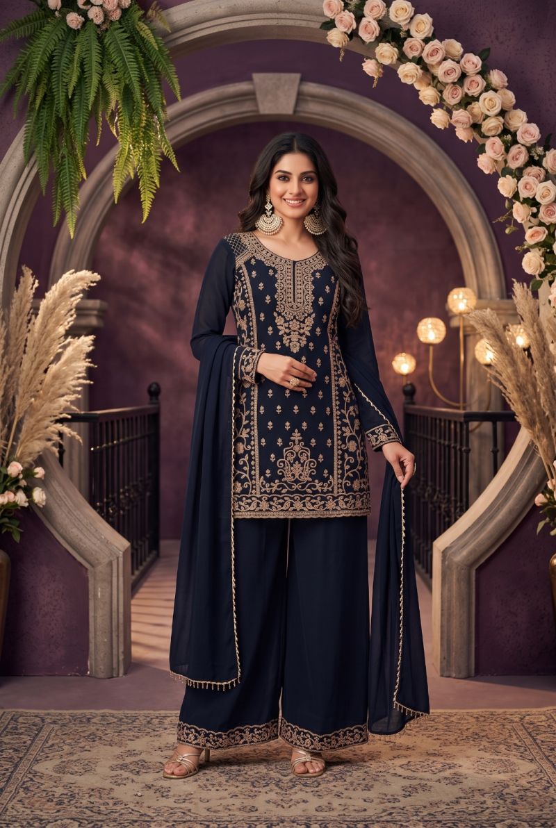 Aurraa Reema Chinon Beads Work Salwar Kameez Catalog