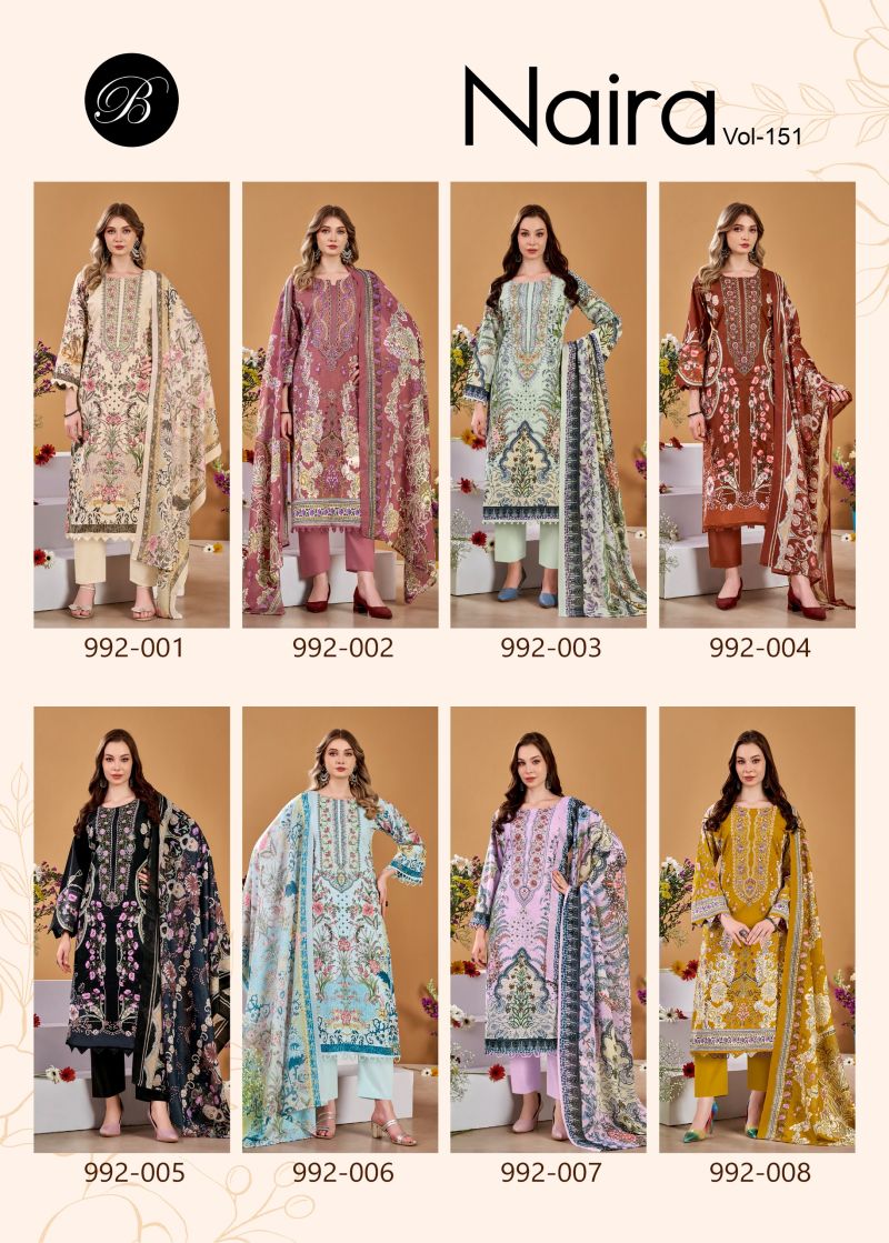 Belliza Naira Vol 151 Cotton Digital Print Dress Material Catalog — Wholesale Salwar Suits, Vardan Ethnic wholesale from Surat — view 5