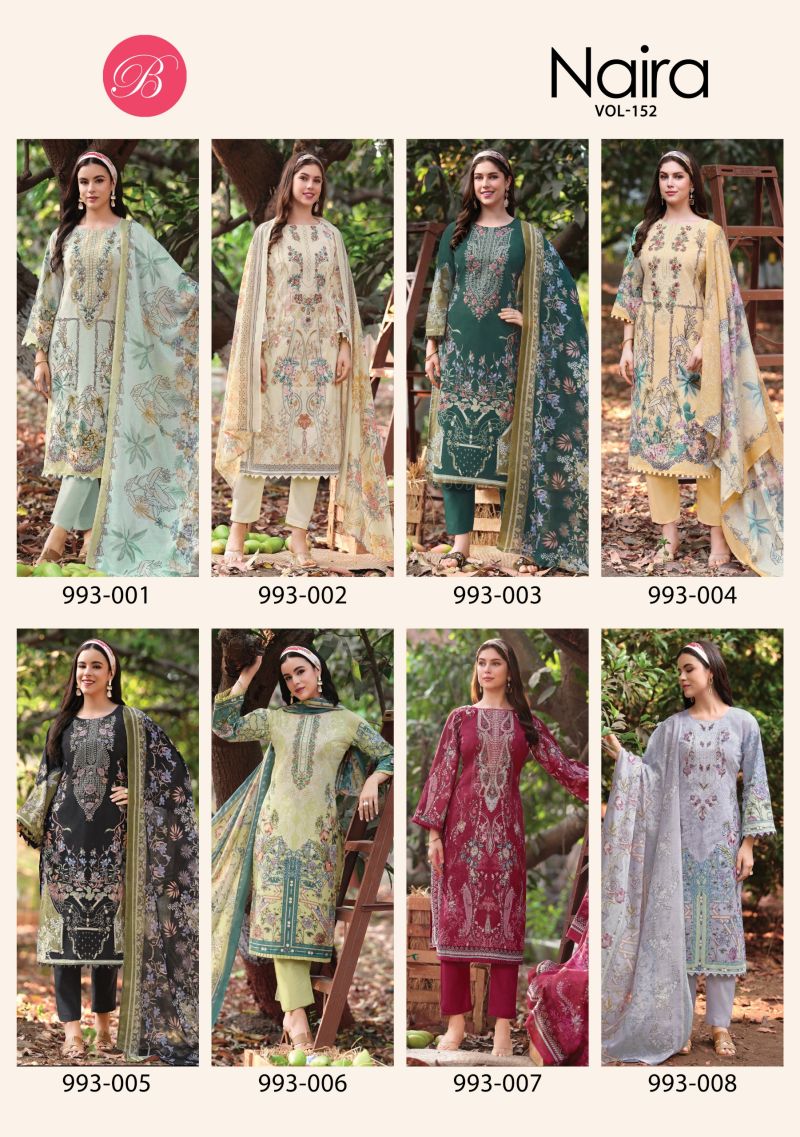 Belliza Naira Vol 152 Cotton Digital Print Dress Material — Wholesale Readymade Suit, Vardan Ethnic wholesale from Surat — view 9