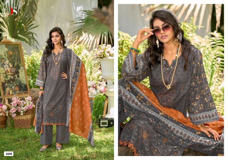Deepsy Bin Saeed Vol 22 Cotton With Embroidery Catalog — Wholesale Salwar Suits, Vardan Ethnic wholesale from Surat — view 2