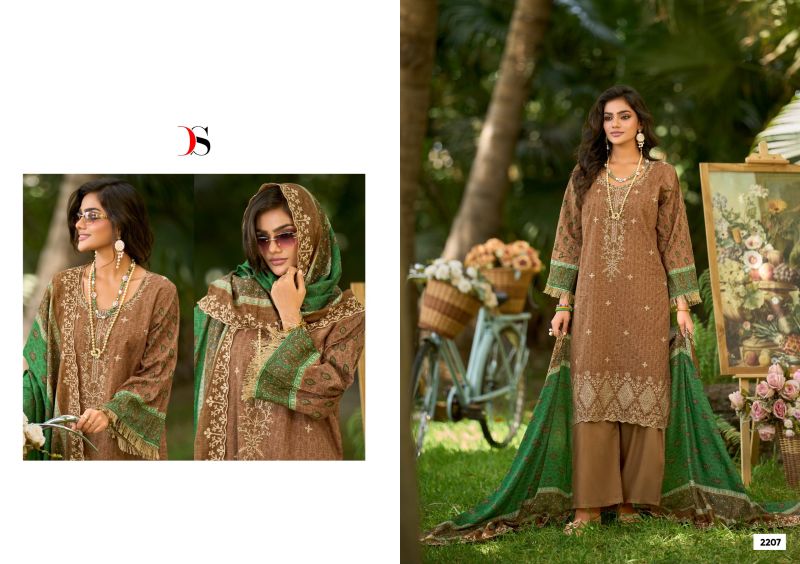 Deepsy Bin Saeed Vol 22 Cotton With Embroidery Catalog — Wholesale Salwar Suits, Vardan Ethnic wholesale from Surat — view 4