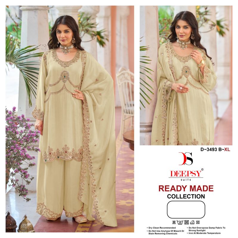 Deepsy D 3493 A To D Readymade Viscose Beats Work Salwar Kameez — Designer Readymade Suits, Deepsy Suit wholesale from Surat — view 5
