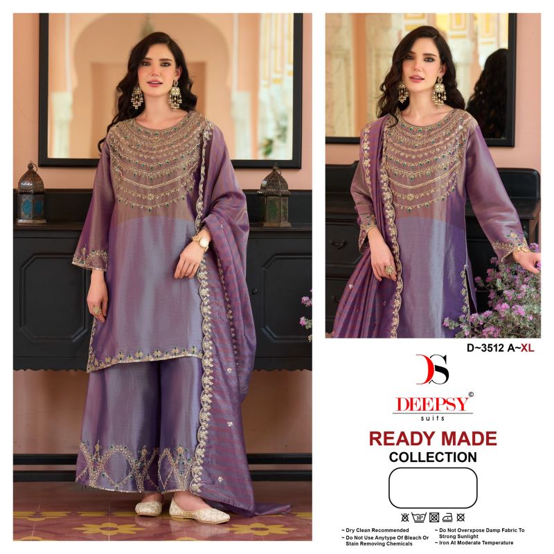 Deepsy D 3512 A To D Readymade Viscose  Beats Work Salwar Kameez — Designer Readymade Suits, Deepsy Suit wholesale from Surat — view 2