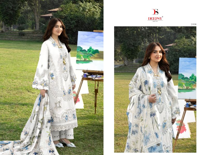 Deepsy Elaf Premium Vol 8 Cotton Embroidered Pakistani Salwar Suit — Wholesale Salwar Suits, Deepsy Suit wholesale from Surat — view 6