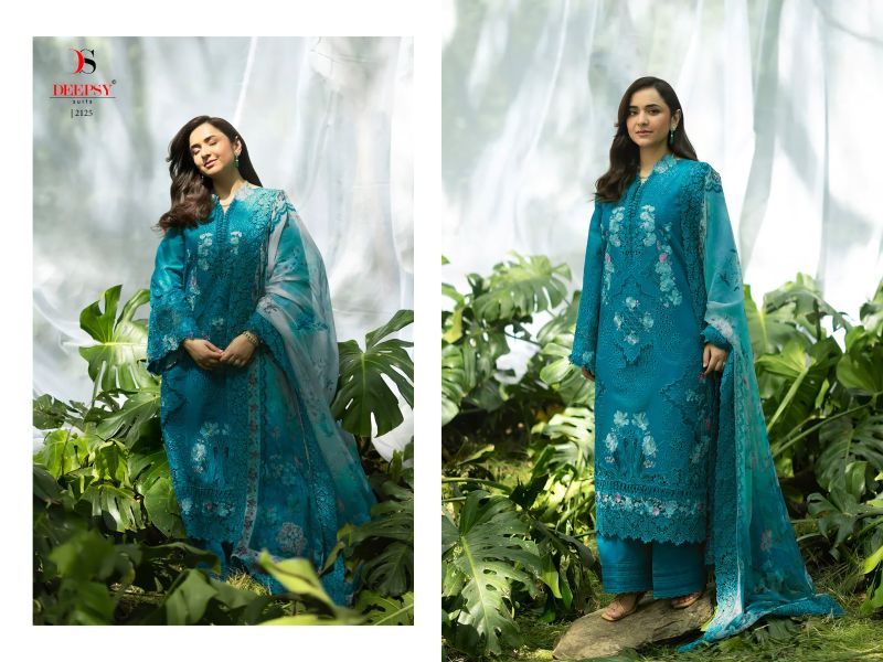 Deepsy Elaf Premium Vol 8 Cotton Embroidered Pakistani Salwar Suit — Wholesale Salwar Suits, Deepsy Suit wholesale from Surat — view 5