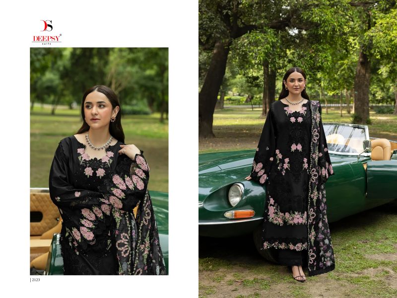 Deepsy Elaf Premium Vol 8 Cotton Embroidered Pakistani Salwar Suit — Wholesale Salwar Suits, Deepsy Suit wholesale from Surat — view 4