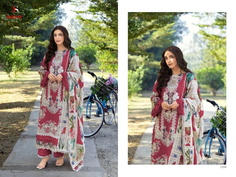 Deepsy Elaf Premium Vol 8 Cotton Embroidered Pakistani Salwar Suit — Wholesale Salwar Suits, Deepsy Suit wholesale from Surat — view 2