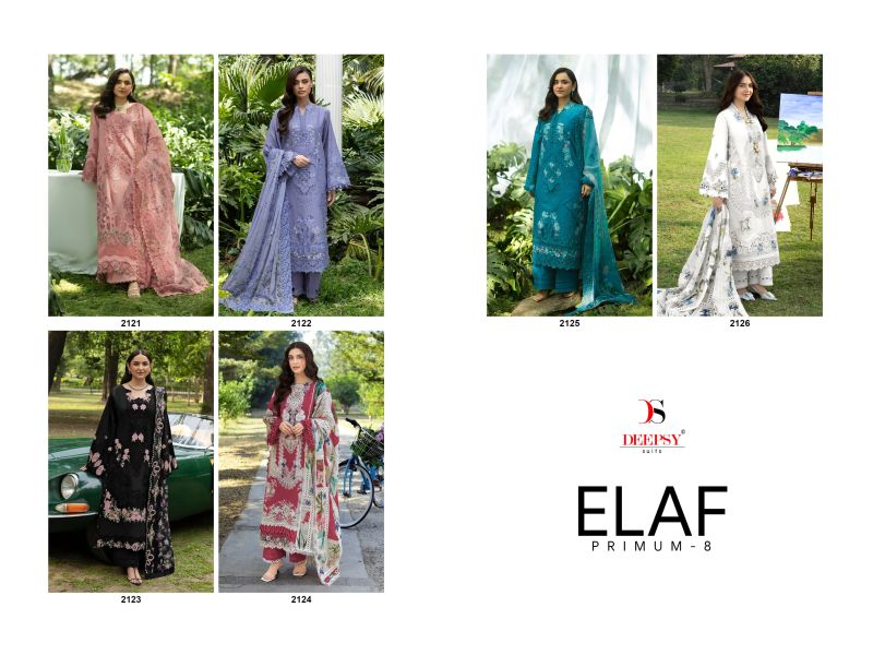 Deepsy Elaf Premium Vol 8 Cotton Embroidered Pakistani Salwar Suit — Wholesale Salwar Suits, Deepsy Suit wholesale from Surat — view 7