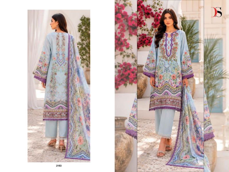 Deepsy Jade Bliss Lawn Vol 6 Cotton Dupatta Cotton Patch Embroidered Salwar Kameez