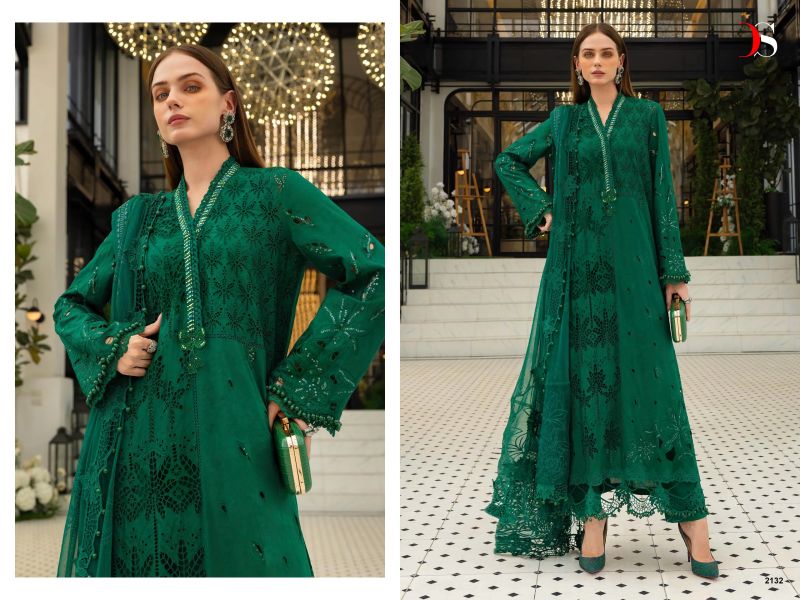 Deepsy Maria B Ultra Luxury Lawn Collection Vol 1 Cotton Embroidered Suit — Wholesale Pakistani Suits, Deepsy Suit wholesale from Surat — view 4