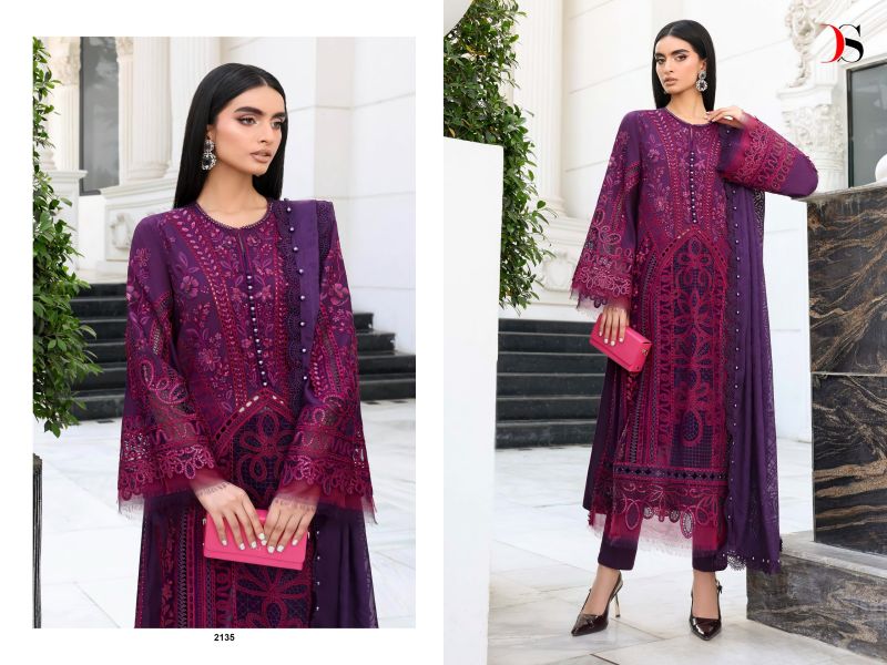 Deepsy Maria B Ultra Luxury Lawn Collection Vol 1 Cotton Embroidered Suit — Wholesale Pakistani Suits, Deepsy Suit wholesale from Surat — view 2