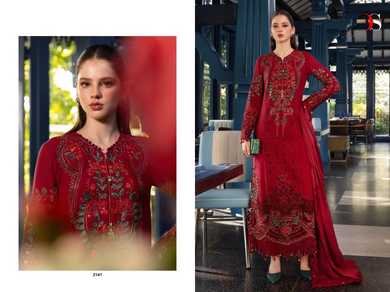 Deepsy Maria B Embroidered Vol 6 Cotton Embroidered Pakistani Salwar Kameez — Wholesale Pakistani Suits, Deepsy Suit wholesale from Surat — view 2