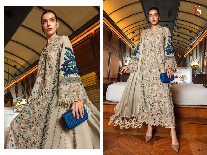 Deepsy Maria B Embroidered Vol 6 Cotton Embroidered Pakistani Salwar Kameez — Wholesale Pakistani Suits, Deepsy Suit wholesale from Surat — view 5