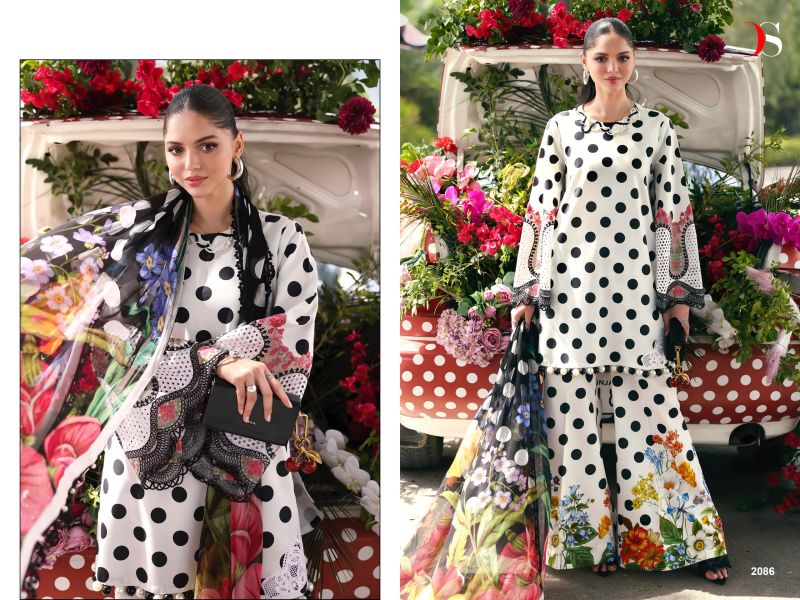 Deepsy Maria B M Print Vol 7  Readymade Cotton Embroidered Salwar Kameez — Wholesale Pakistani Suits, Deepsy wholesale from Surat — view 2