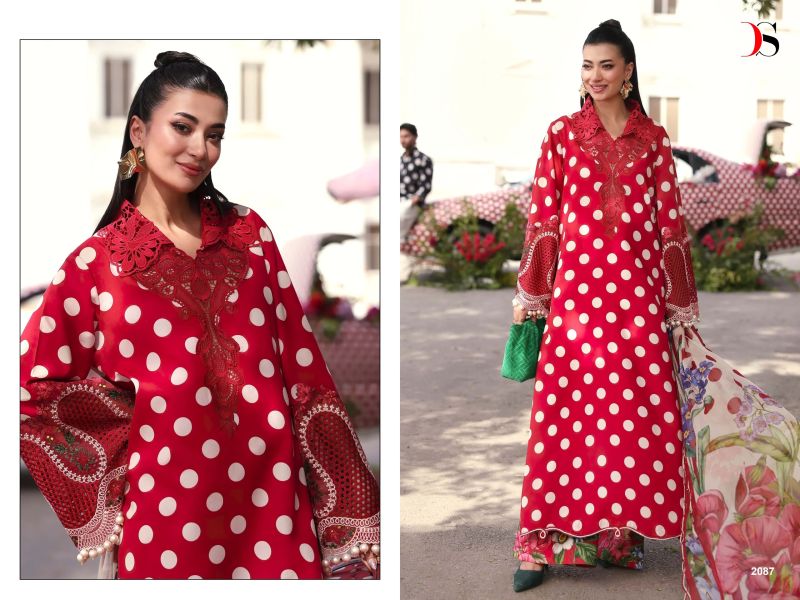 Deepsy Maria B M Print Vol 7  Readymade Cotton Embroidered Salwar Kameez — Wholesale Pakistani Suits, Deepsy wholesale from Surat — view 6