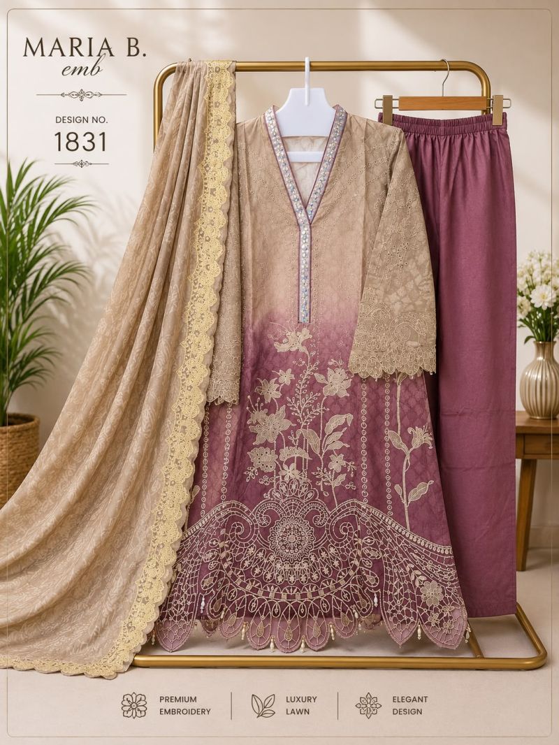 Deepsy R 1831 Cotton Dupatta Cotton Embroidered Handmade Latkan Salwar Kameez — Wholesale Cotton Kurti Pant Set, Vardan Ethnic wholesale from Surat — view 3