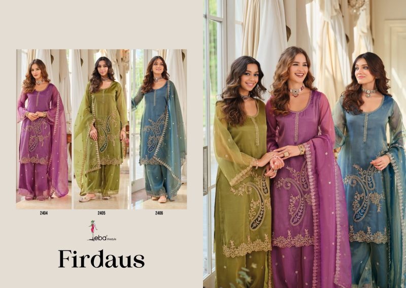 Eba Firdaus Simar Beads Work Embroidery Designer Salwar Suit — Wholesale Readymade Suit, Eba Lifestyle wholesale from Surat — view 4