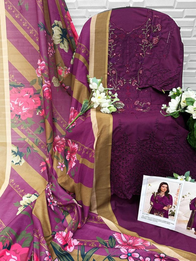 Florant 1049 E And F Cambric Cotton Embroidery Pakistani Salwar Kameez Catalog — Festive Designer Catalog, Vardan Ethnic wholesale from Surat — view 3