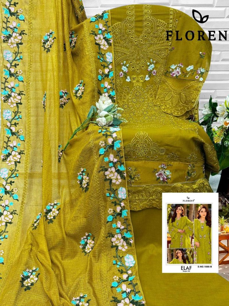 Florent 1088 A And B Cambric Cotton Embroidered Salwar Kameez Catalog — Wholesale Readymade Suit, Vardan Ethnic wholesale from Surat — view 3