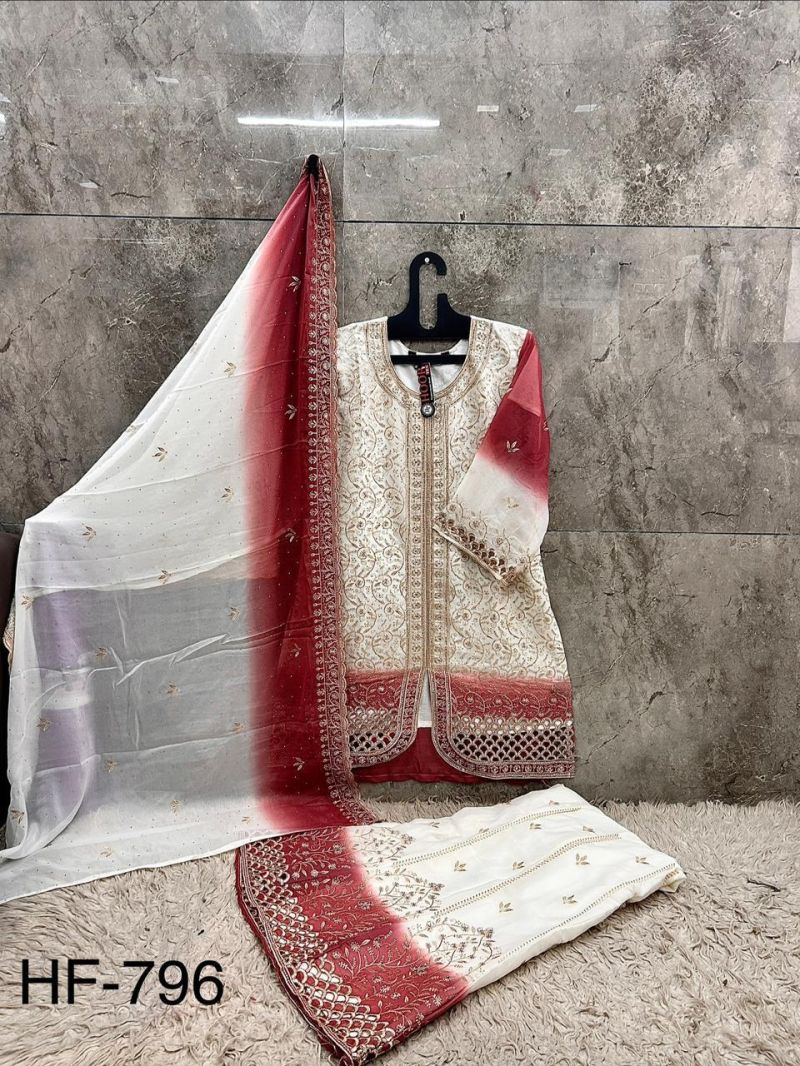 Hoor Tex 796 Simmar Pading Sheded Embroidered Salwar Kameez — Designer Readymade Suits, hoor Tex wholesale from Surat — view 6