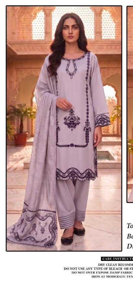 Hoor Tex 892 A To D Rayon Satin Embroidered Salwar Kameez Catalog