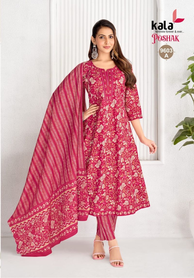 Kala Poshak Vol 5 Cotton Printed Anarkali Kurti With Bottom Dupatta Set — Wholesale Kurtis, MPA wholesale from Surat — view 3