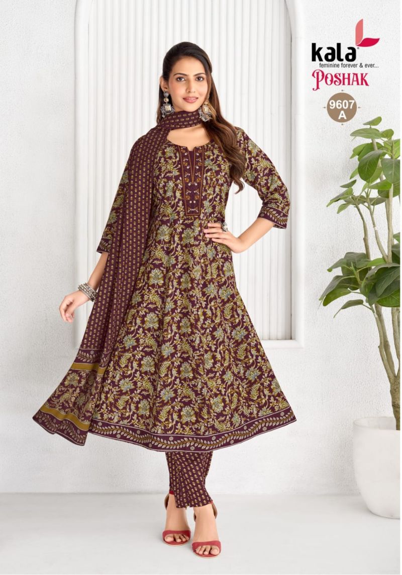 Kala Poshak Vol 5 Cotton Printed Anarkali Kurti With Bottom Dupatta Set — Wholesale Kurtis, MPA wholesale from Surat — view 9