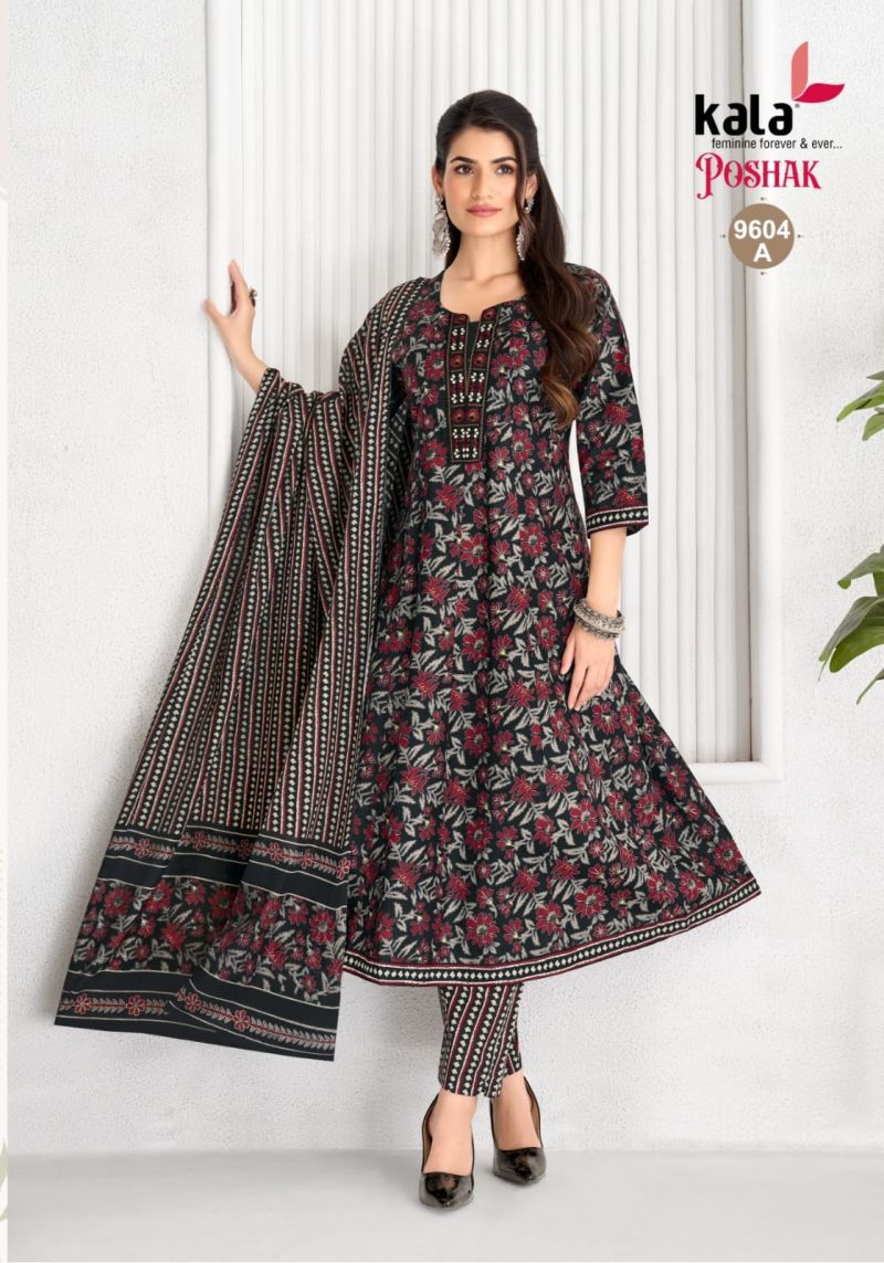 Kala Poshak Vol 5 Cotton Printed Anarkali Kurti With Bottom Dupatta Set — Wholesale Kurtis, MPA wholesale from Surat — view 8