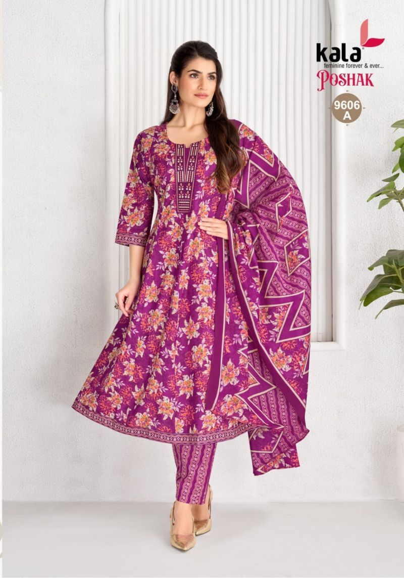 Kala Poshak Vol 5 Cotton Printed Anarkali Kurti With Bottom Dupatta Set — Wholesale Kurtis, MPA wholesale from Surat — view 6