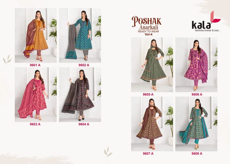 Kala Poshak Vol 5 Cotton Printed Anarkali Kurti With Bottom Dupatta Set — Wholesale Kurtis, MPA wholesale from Surat — view 5